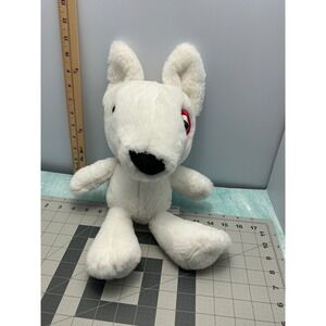 Target‎ Bullseye Dog Plush Stuffed Animal White Red Eye Target Mascot Toy